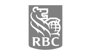 RBC logo featuring a lion holding a globe, representing Royal Bank of Canada financial services and banking.