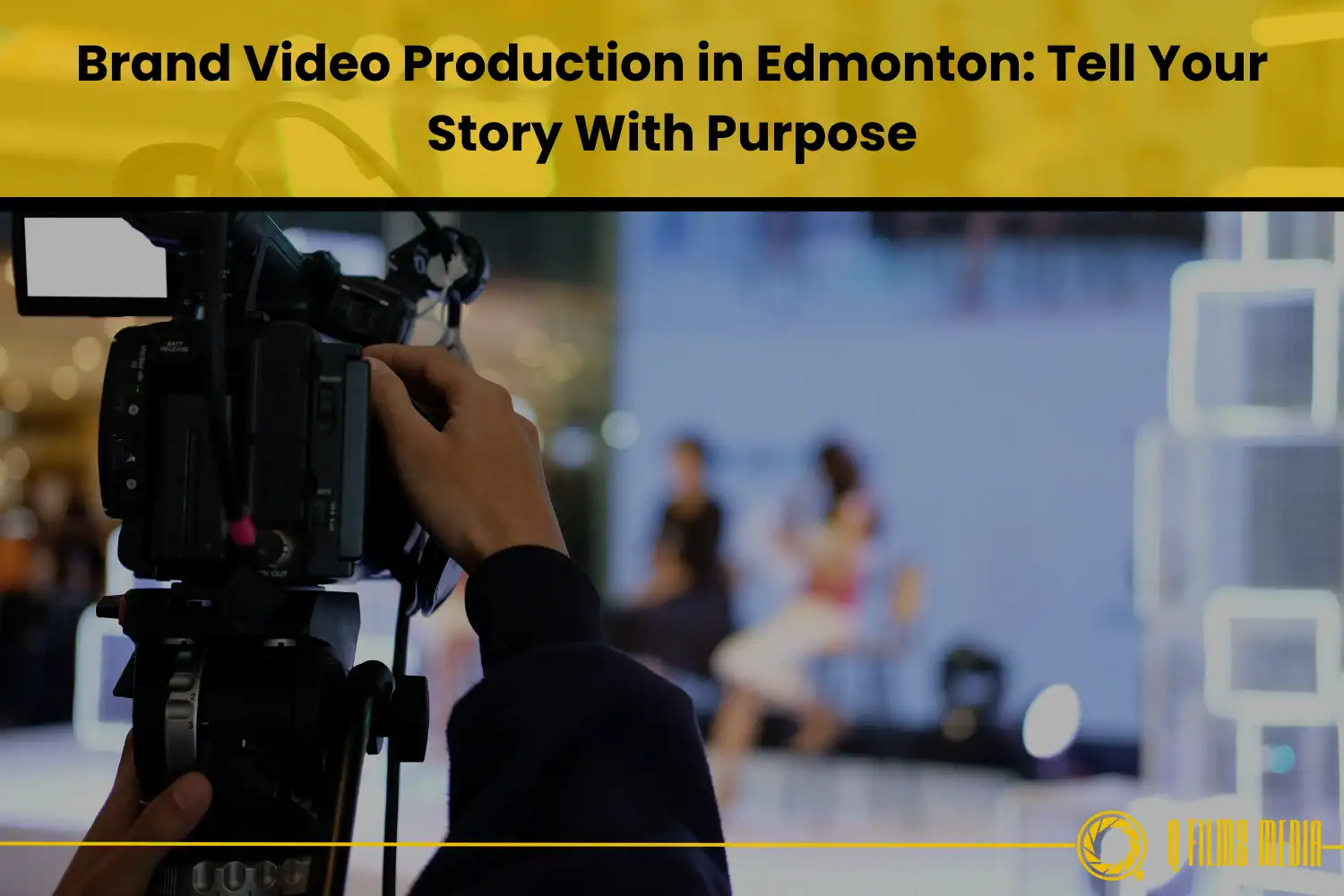 Professional videography equipment capturing a brand video shoot in Edmonton for effective storytelling and brand marketing.