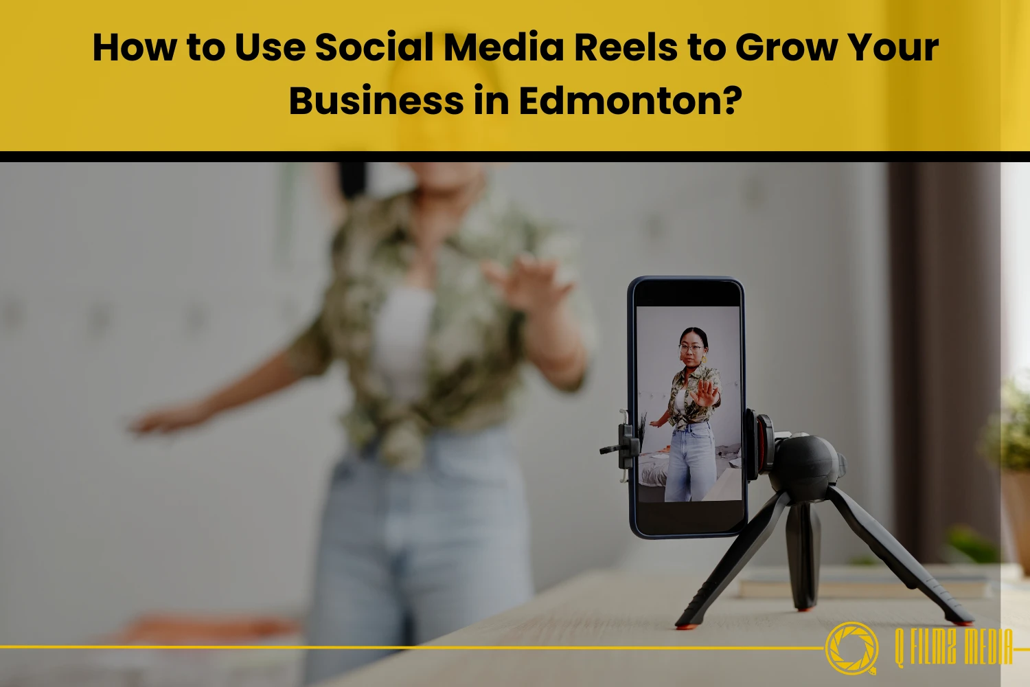 Create engaging social media reels to boost business visibility in Edmonton with Q Filmz Media. Professional content creation for dynamic online marketing.